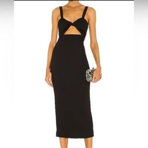 Elegant Black Backless Dress